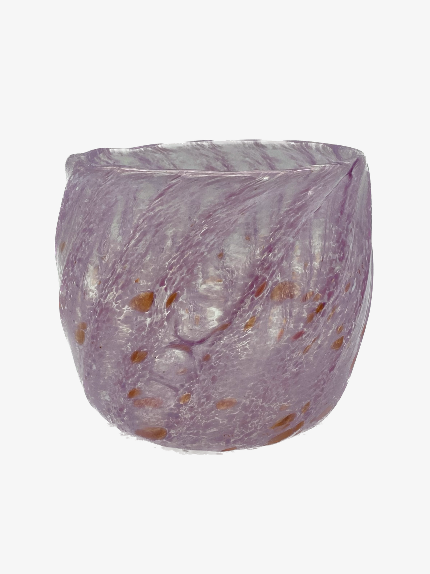 Melerad glasskål