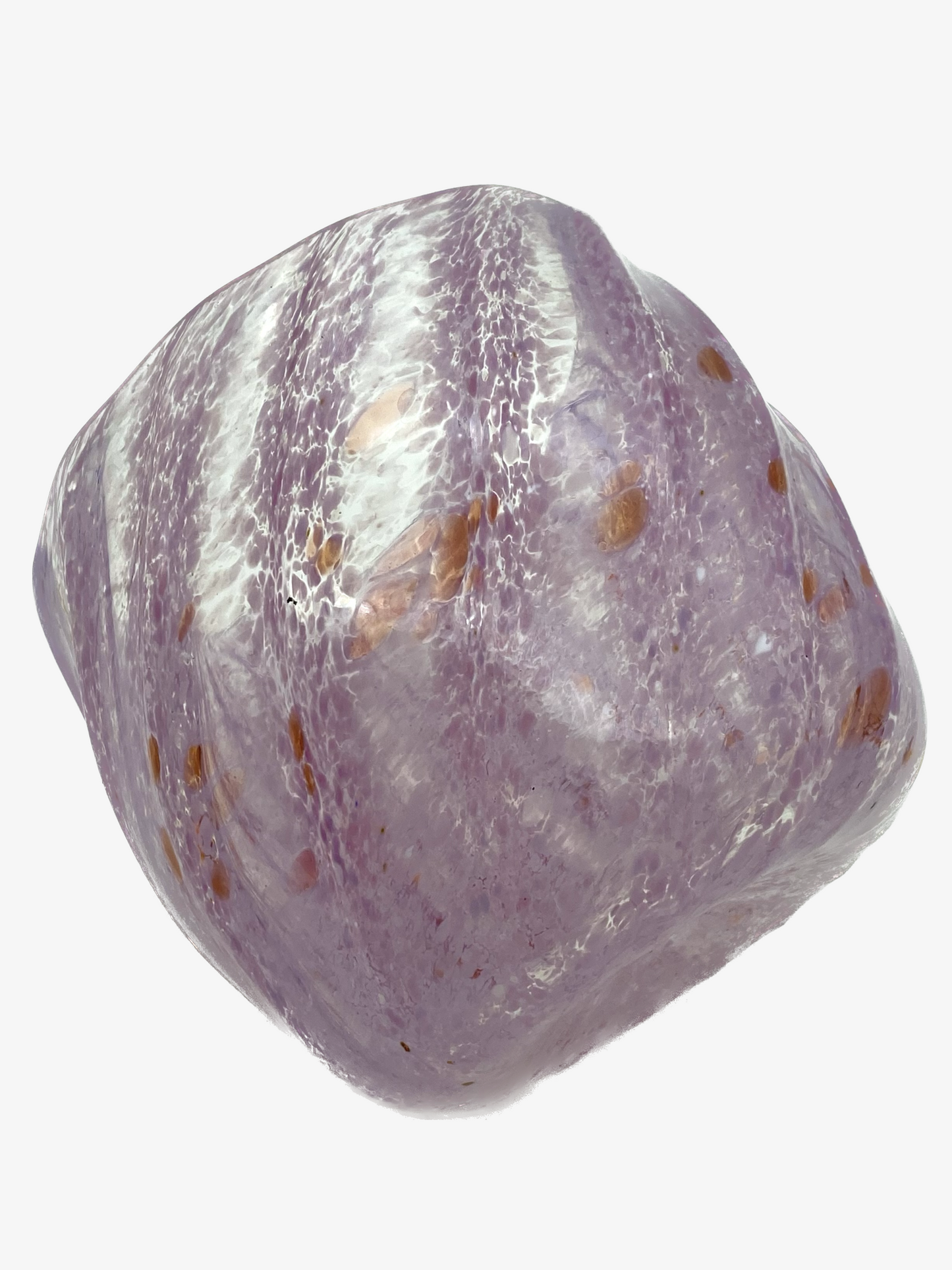 Melerad glasskål