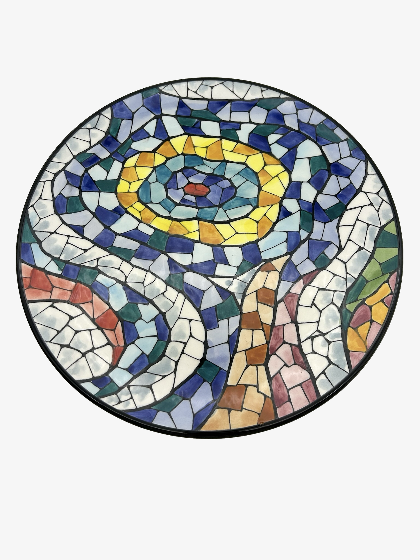 Stort fat "mosaik"